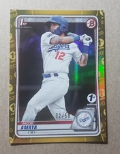 2020 Bowman 1st Edition Gold Jacob Amaya /50 Los Angeles Dodgers #BFE-3