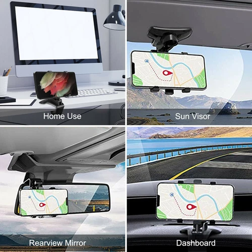 Supporto cruscotto universale 360° supporto telefono auto per cellulare Samsung iPhone - Foto 6 di 12