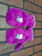 Vintage Hello Kitty Gloves Girls Purple Winter Mitts Sanrio 2001