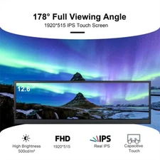 12.6'' Touch Screen Bar LCD Monitor HDMI for Vehicle PC Display Raspberry Pi