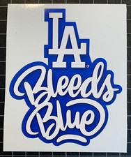 Los Angeles Dodgers: "LA Bleeds Blue" Decal