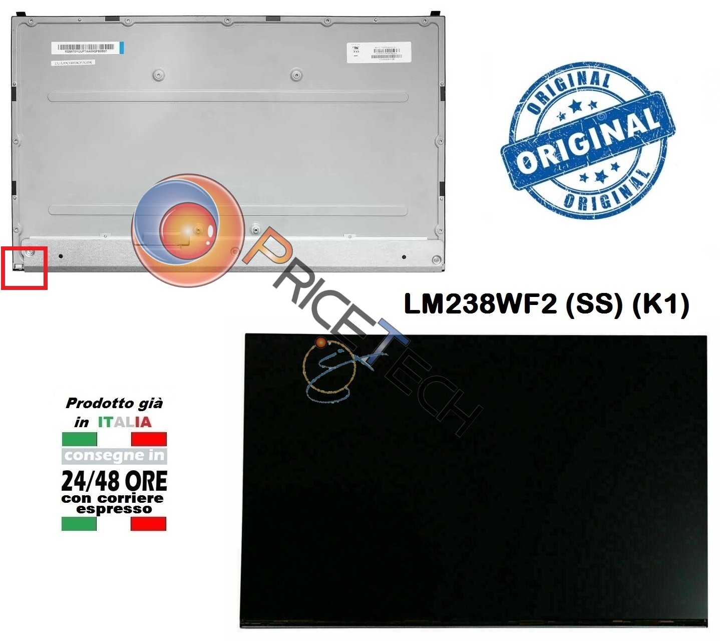 Pannello LCD IPS LED 23.8'' Full HD LM238WF5-SSE3 O SSE2 - Nuovo, Opaco, 1920x1080 - copertina