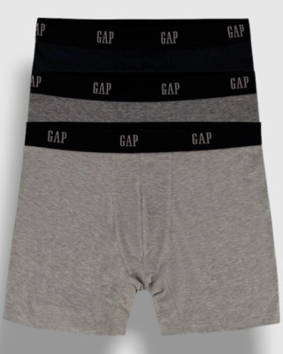 GAP Men's 3-Pack Contour Pouch 5'' Boxer Briefs, Multi, Large