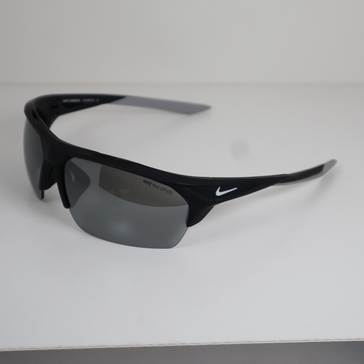 NWT Nike TERMINUS-M-EV1031-036 Matte Black Shield 76mm Sunglasses Polarized Sport Sunglasses with PuriVex Coating, Grilamid Frame main image 4