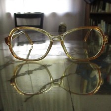 EXCELLENT 70s MOD Original Vintage Womens Eye Glasses 48-16 Artist Tweedy Cool