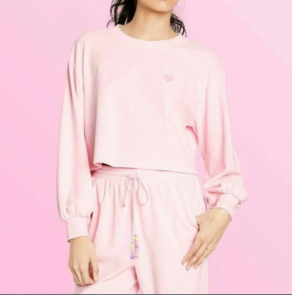 Stoney Clover Lane x Target Light Pink Sweatsuit Terry Large NWT