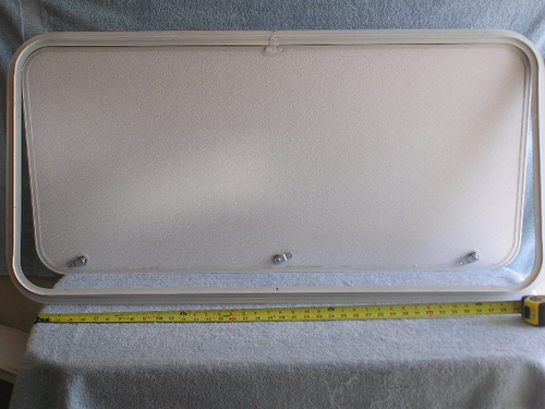 RV Bus Camper Trailer Cargo Bay Access Storage Lid Hatch Door lock 46.5 x 23.5 - Picture 2 of 4