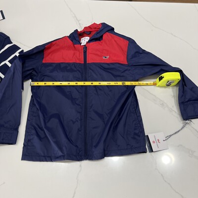 Lot Vineyard Vines Target NWT Boys XS 4/5 Navy Shirt Rain Jacket Oxford 