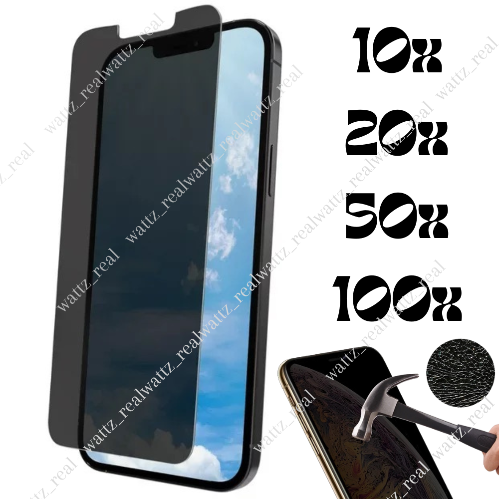 For iPhone 15 14 13 12 11 Pro Max XS Privacy Tempered Glass Screen Protector Lot