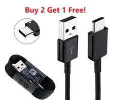 For Android 6FT USB C Type-C Fast Charging Data SYNC Charger Cable Cord Black