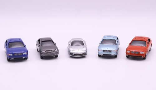 HO Scale Lot 5 Modern Plastic Car Automobile Extra Details Sedan Coupe New