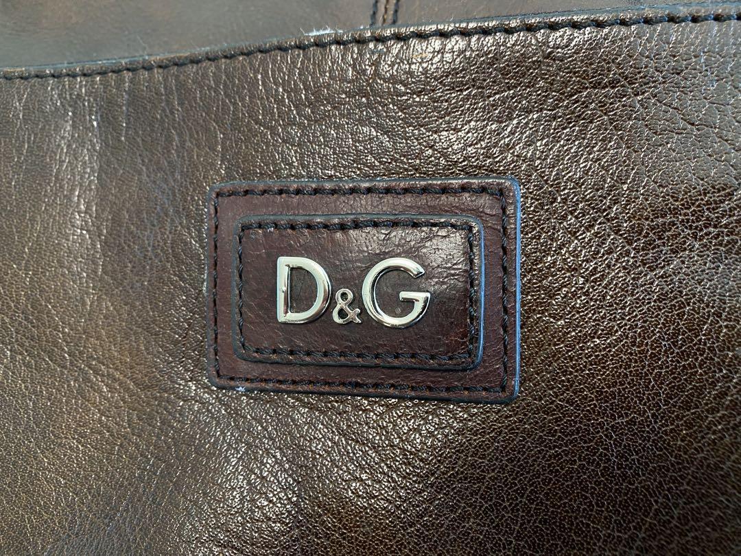 D&G ブラウンレザー バッグ D&G Brown Leather Shoulder Bag | eBay