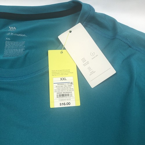 All In Motion : Chemise homme XXL verte performance manches longues neuve avec étiquettes - Photo 4/9