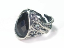 Rauchquarz Ring, 925er Silber