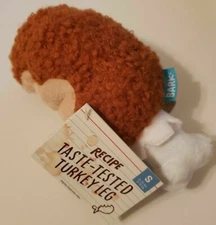 Bark Box Recipe Taste-Tested Turkey Leg Dog Toy Small 0-20Lbs Drumstick Squeaky