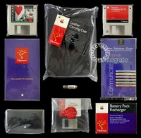 Lot (C) - Apple Vintage Newton MessagePad 110 Leather Case and MISC Accessories