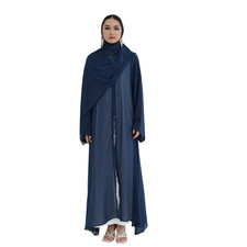 Dubai Women Long Dress Abaya Open Cardigan Kaftan Hijab Islamic Muslim Maxi Robe