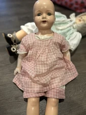 Antique 1920s Effanbee Rosemary Doll Walk Talk Sleep Doll Baby Composite 