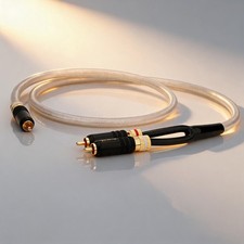 OCC Silver Plated Y Splitter HiFi Audio Subwoofer Cable RCA Male to 2 RCA Male