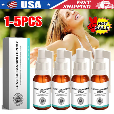 1-5PCS Natural Spray For Lung And Respiratory Support Herbal Cleansing Spray