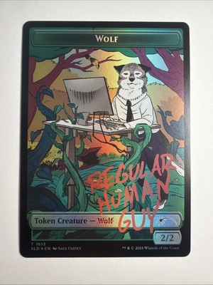 Wolf Token Secret Lair Drop Foil
