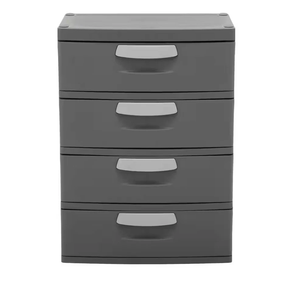 Sterilite 4-Drawer Plastic Storage Chest 35.5"H x 26.625"W x 19.25"D Durable - Image 4 of 4
