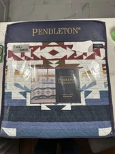 PENDLETON COVERLET SET Canyon Trail FULL/QUEEN 3-Piece Cotton blanket Southwest