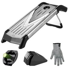 SILBERTHAL Gemüsehobel V-Hobel Mandoline Edelstahl BPA-frei Küchenhelfer632