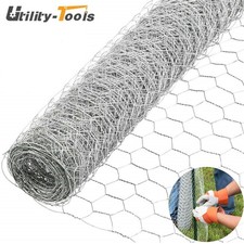 2" Holes Galvanized Poultry Net Metal Mesh Fencing Chicken Wire Durable 72"x50