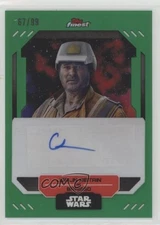 2023 Finest Star Wars Green Refractor 67/99 Joplin Sibtain as Brasso Auto 1gz7
