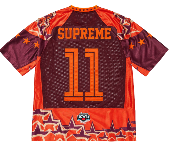 Supreme Stars Football Jersey Orange - 25SS M-size | eBay