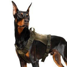 Tactical Dog Harness for Large Dogs, Adjustable No Pull Service Dog Vest Suit...