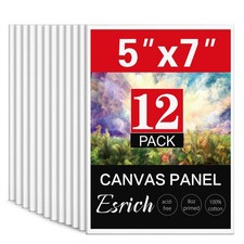 5x7IN Small Canvases for Painting,12 Pack Mini Canvas Boards Cotton Painting ...