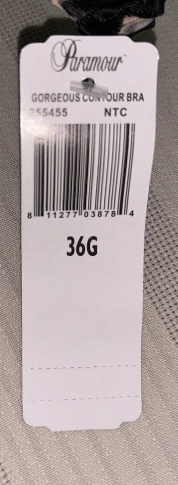 Paramour Felina Gorgeous Full Figure T-Shirt Bra 36G Leopard Strapless NWT - Image 3 of 4