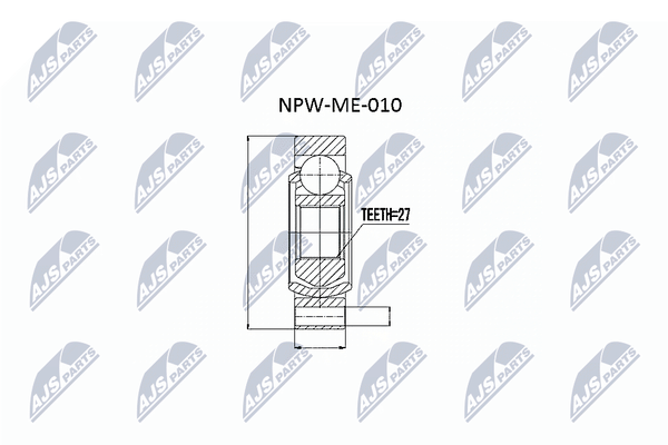NTY Gelenksatz, Antriebswelle NPW-ME-010-image