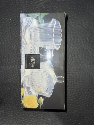 Mikasa Royal Suite Sugar (With Lid) And Creamer With Tray Set Crystal