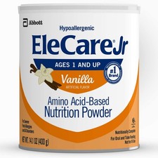 New Elecare Junior Jr Vanilla Hypoallergenic Formula 6 cans 14.1 oz Sept 2026