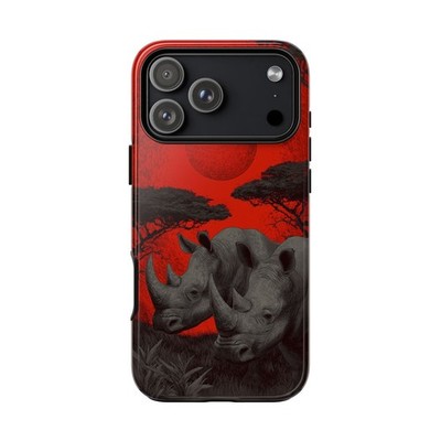 Phone Ink - iPhone | Galaxy | Pixel Case - Rhino Safari Red Sun