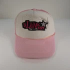 Vintage Blink-182 Punk Rock Girl Trucker hat cap One Size Pink White Music Band