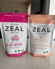NEW Zurvita - Zeal For Life Peach Passion  Wild Berry Gluten Free EXP 05/2029