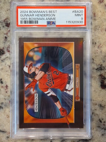 2024 Bowman's Best 1955 Bowman Anime Gunnar Henderson #BA-20 PSA 9