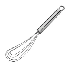 Stainless Steel Parma Flat Whisk, Hand Whisk for Eggs, Batter, and Dough, Met...