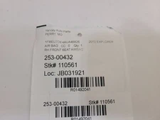 06-10 FORD EXPLORER Air Bag RH Front Excluding Sport Trac Passenger Seat 