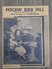 1949 Sheet Music MOCKIN' BIRD HILL Twittle Dee Vaughn Horton Les Paul Mary Ford