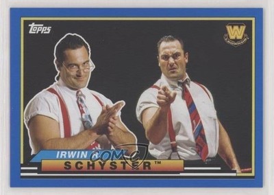 2018 Topps Heritage WWE Big Legends Blue 24/50 Mike Rotunda Irwin R Schyster 3j2