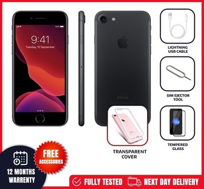 Apple iPhone 7 - 32GB 128GB 256GB - Unlocked - No Touch ID
