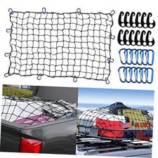 4 x 6 Ft Cargo Net for Roof Basket and Pickup Bed, Nice Elasticity Stretches
