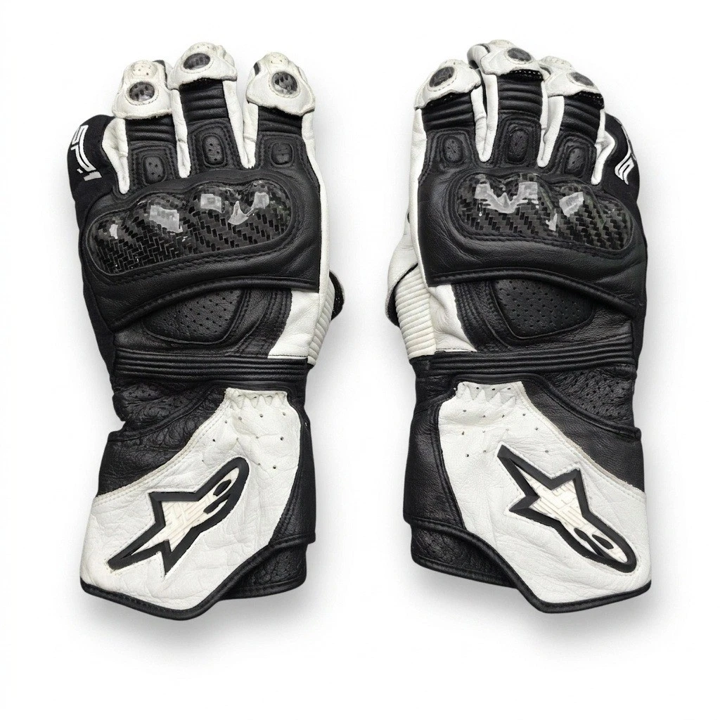Alpinestars SP-1 Leather Motorcycle Gloves XX-Large Carbon Fiber Racing Gauntlet