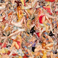 Pinup Girls 30 - 18"x46" Hydrographic Film Hydro Dipping