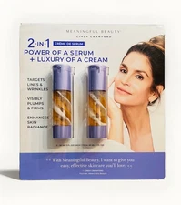 Meaningful Beauty Crème De Serum 2 Pack - 1 Fl Oz Each- New Sealed 